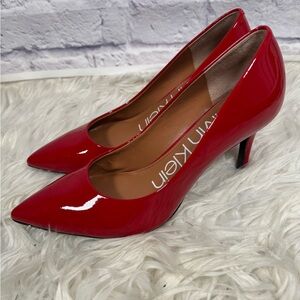 Calvin klein Gayle red pumps‎ women’s size 8 heels